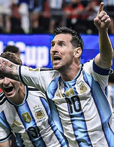 Messi celebra un gol