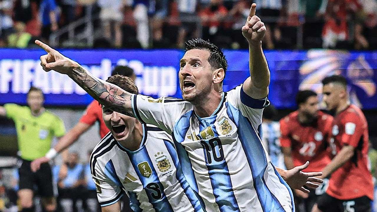 Messi celebra un gol